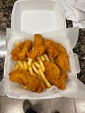5 piece chicken tender with French fries