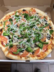 White Vegetarian Pizza