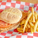 Big Texas Tenderloin Sandwich with Fries