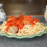 Pasta with Meatballs Parmesan