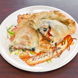 Spinach, Pepperoni, Olive & Cheese Calzone
