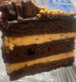 Chocolate peanut butter explosion cake
