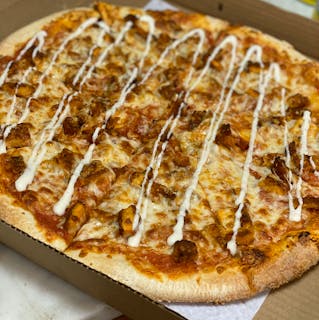 Breaded Chicken Cutlet Pizza