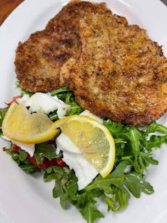Pan fried chicken arugula  Catering