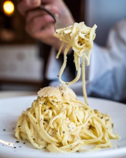 Fettuccine Alfredo with chicken