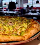 Palak (Spinach) Paneer Pizza