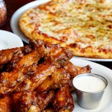 Large 16" Cheese Pizza & 24 Baked Chicken Wings Special