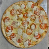 White Pizza with Fresh Tomatoes