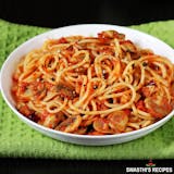 Spaghetti with  Fresh Mushrooms