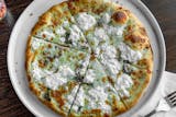 Margherita Pizza with White Sauce