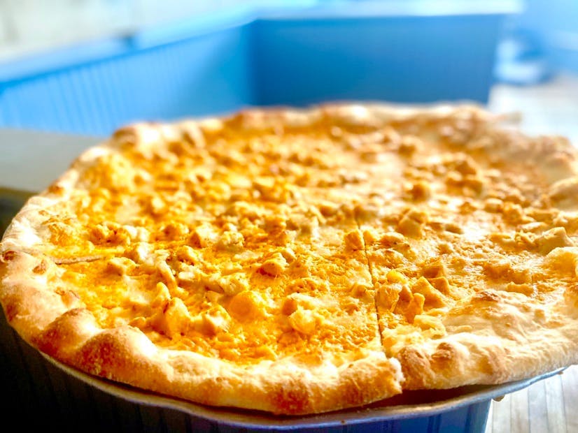 Gluten Free Buffalo Chicken White Pizza