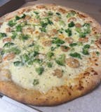 Shrimp Broccoli White Pizza