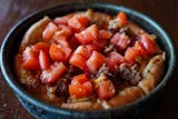 Vegan Cheeseburger Deep Dish Pizza