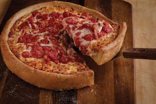 Cheese & Tomato Deep Dish Pizza