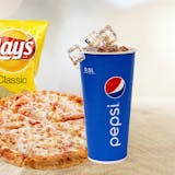 Three Small Cheese Pizzas, Greek Salad & 2 Liter Soda Pick Up Special