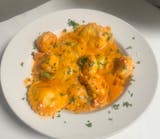 Lobster raviolis with shrimp