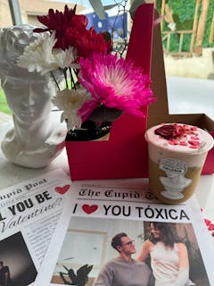 Bouquet & Drink bouquet of mixed flowers