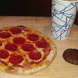 One Topping 8" Cheese Pizza, 16 oz. Drink & Cookie Lunch