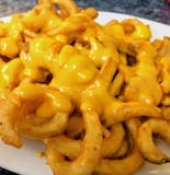 Curly Fries with Nacho Cheese