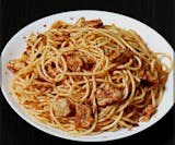 Spagheti with grilled chicken