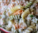 Rainbow rotini/chicken alfredo