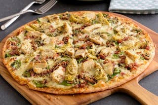 Chicken Bacon Artichoke Pizza