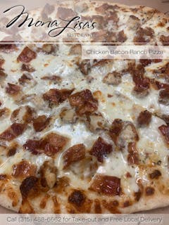 Chicken Bacon Ranch Pizza