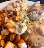 Biscuit with Sausage Gravy Breakfast