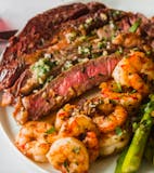 Delmonico Steak & Jumbo Shrimp Scampi