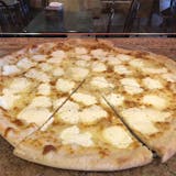 White Round Pizza with Ricotta & Mozzarella