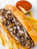 Three Cheese Cheesesteak Sandwich