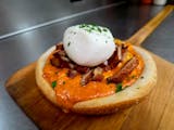 Pasta bread bowl gnocchi burrata