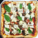 Vegan Meat Lasagna Grandma Pizza