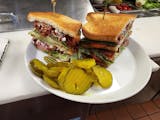 Vegan Triple Decker Melted Ruben Sandwich Special