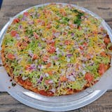 Vegan Deep Dish Taco Pizza