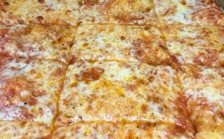 Vegan Sicilian Cheese Pizza