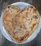 Vegan Heart-Shaped Pizza