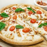 Vegan Alfredo Pomodoro Pizza