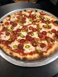 Three Topping Fresh Mozzarella Pizza