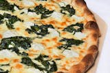 White Pizza With Spinach & Garlic