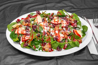 Apple, Goat Cheese, Spinach Salad