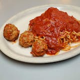 Spaghetti with Three Meatballs
