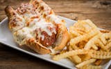 Meatball Parmesan Sandwich