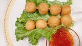 Fried Fish Balls with Asian Sesame
