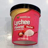 Lychee Sherbet with Coco Jelly