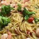 Fettuccine Alfredo with Shrimp & Broccoli