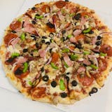 Peppy's Supreme Eight Toppings Pizza
