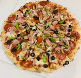 Peppy's Supreme Eight Toppings Pizza