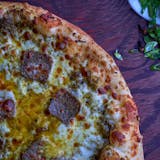 Hand Tossed Lamb Meatball Pizza