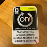 On 8 MG Citrus Nicotine Pouches